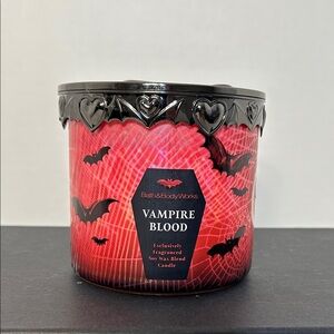 Bath & Body Works 3 Wick Vampire Blood Candle - NWT
